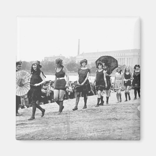 美しいショーグラモールガールズヴィンテージ1922 マグネット (正面)