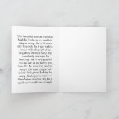 美しいシリア人女性 カード (内部)