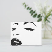 美しいシルエット(大きい) ポストカード (スタンド正面)