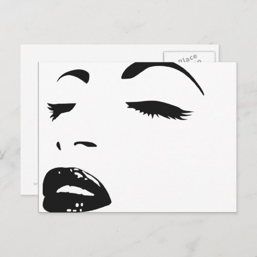 美しいシルエット(大きい) ポストカード (正面/裏面)