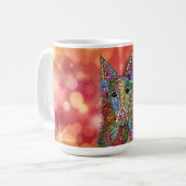 美しいシルクウィンハウンド犬 コーヒーマグカップ (正面左)