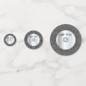 美しいシルバーダイヤモンドパーソナライズデザイン コンフェッティ (裏面)