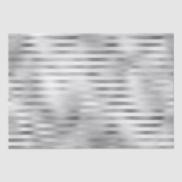 美しいシルバー ストライプのウェディングペーパー 薄葉紙