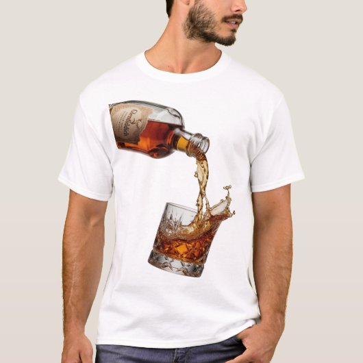 美しいシルバーGLENFIDDICH SINGLE MALT WHISKY Tシャツ (正面)