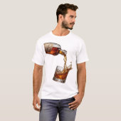 美しいシルバーGLENFIDDICH SINGLE MALT WHISKY Tシャツ (正面フル)