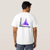 美しいシンデレラ3Dモデリング= Tシャツ (裏面フル)