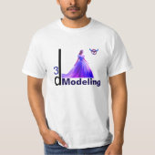 美しいシンデレラ3Dモデリング= Tシャツ (正面)