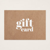 美しいシンプルギフトカード印刷クラフト (正面)