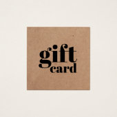 美しいシンプルギフトカード印刷クラフト (正面)