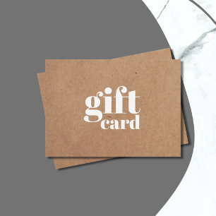 美しいシンプルギフトカード印刷クラフト