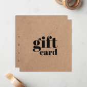 美しいシンプルギフトカード印刷クラフト ノートカード (正面/裏面インサイチュ)
