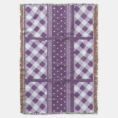 美しいシンプルタータンチェック驚くべきシックデザイン スローブランケット (正面縦)