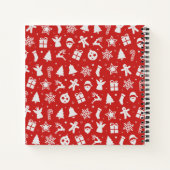 美しいシンプルディティのクリスマスゲストブック ノートブック (裏面)