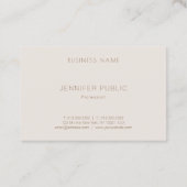 美しいシンプルプロフェッショナルモダンテンプレートルクス 名刺 (裏面)