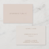 美しいシンプルプロフェッショナルモダンテンプレートルクス 名刺 (正面/裏面)