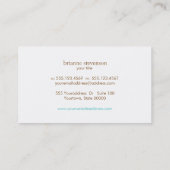 美しいシンプルライトアクアブルーキスをするリップ 名刺 (裏面)