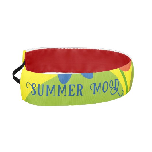 美しいシンプル夏のフローラデザイン アスレチックヘッドバンド (左)