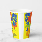 美しいシンプル夏のフローラデザイン 紙コップ (右)