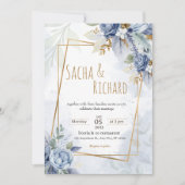 美しいシンプル結婚式招待状。 招待状 (正面)