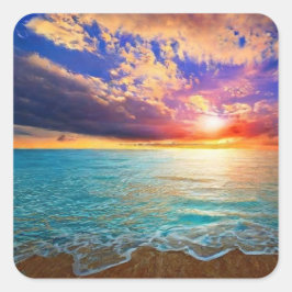 美しいシースクエアステッカー スクエアシール