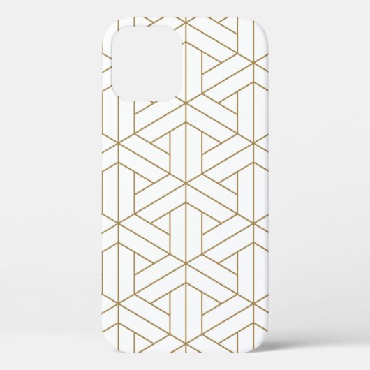 美しいシームレスな模様の日本の障子組子  Case-Mate iPhoneケース (裏面)