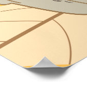 美しいシームレスな秋の色のパタ離れーン ポスター (角)