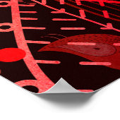 美しいシームレスな紅葉とtr ポスター (角)