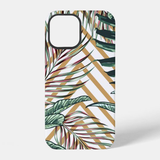 美しいシームレスな花柄の背景に iPhoneケース (裏面)
