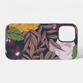 美しいシームレスの花柄の背景。 iPhoneケース (裏面横)