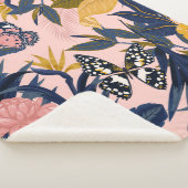 美しいシームレス芸術的な熱帯パターン シェルパブランケット (3/4)