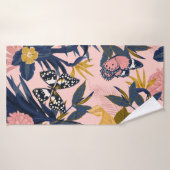 美しいシームレス芸術的な甘い熱帯パターン バスタオル (バスタオル)