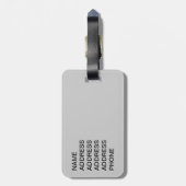 美しいシールポイントシャメネコ ラゲッジタグ (裏面縦)