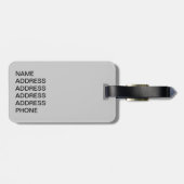 美しいシールポイントシャメネコ ラゲッジタグ (裏面横)