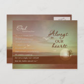 美しいシーン – 悔やみや弔慰カード ポストカード (正面/裏面)