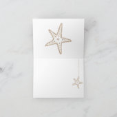 『美しいシ結婚ーシェルの感謝のノート』 サンキューカード (内部)