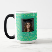 美しいジグザグ模様の卒業コーヒー