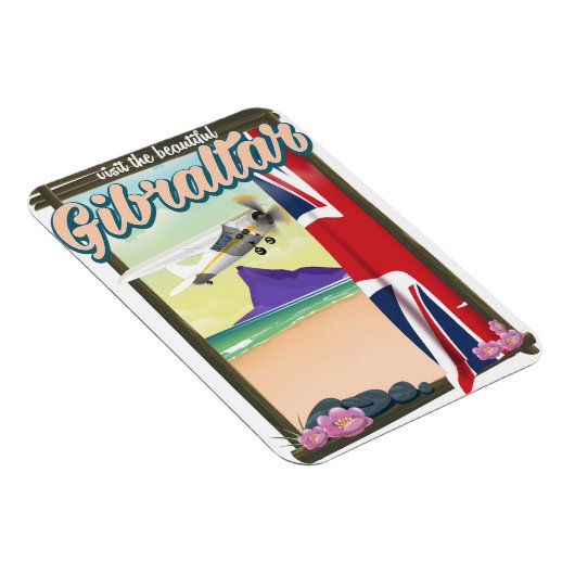美しいジブラルタル旅行のポスター マグネット (右側)
