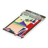 美しいジブラルタル旅行のポスター マグネット (左側)