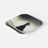 美しいジプシーの女の遊子のバイオリン緑 ペーパープレート (傾斜あり)