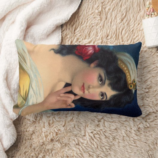 美しいジプシーの女結婚の子、ジプシーの嫁 ランバークッション (ブランケット)