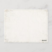 美しいジプシーの少女が描かれたポストカードアート ポストカード (裏面)