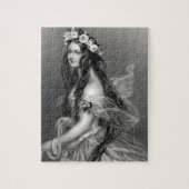 美しいジプシー花嫁の結婚式の日のヴィンテージ写真 ジグソーパズル (縦)