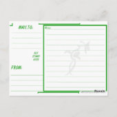 美しいジャマイカ国旗の色はがき ポストカード (裏面)