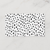 美しいジャングルかわいい赤ちゃんシャワーおむつラッフルカード エンクロージャーカード (裏面)