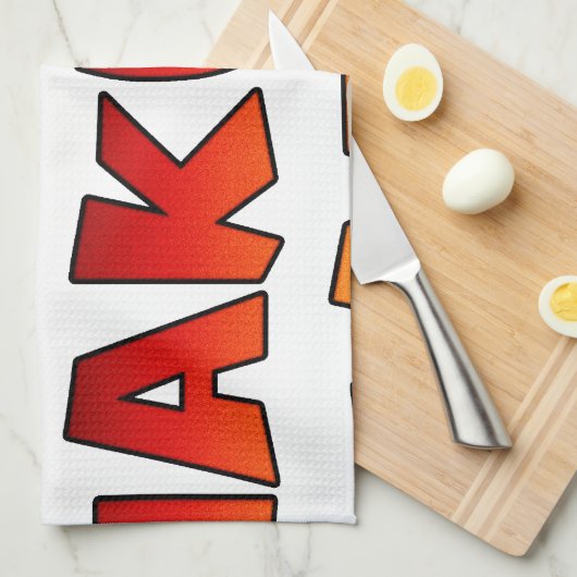 美しいジャンボケニヤハクナマタラブルアート キッチンタオル (四つ折り)