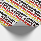 美しいジャンボケニヤハクナマタラブルアート ラッピングペーパー (角)