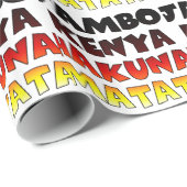 美しいジャンボケニヤハクナマタラブルアート ラッピングペーパー (ロールコーナー)