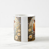 美しいジャージーカウインデイジーフィールドヴィンテージ コーヒーマグカップ (中央)