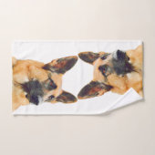 美しいジャーマン・シェパードの写真 バスタオルセット (ハンドタオル)