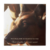 美しいジャーマン・シェパードの記念のセラミックタイル タイル (正面)